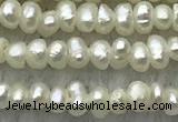 FWP14 14.5 inches 1.8mm potato white freshwater pearl strands