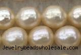 FWP179 15 inches 6mm - 7mm rice pink freshwater pearl strands