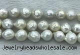 FWP360 15 inches 11mm - 12mm baroque freshwater nucleated pearl beads