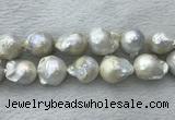 FWP363 15 inches 18mm - 22mm baroque freshwater nucleated pearl beads