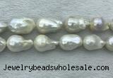FWP366 15 inches 16mm - 18mm baroque freshwater nucleated pearl beads