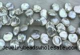 FWP376 Top-drilled 15mm - 18mm keshi freshwater pearl beads