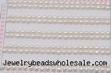 FWP451 half-drilled 3.5-4mm bread freshwater pearl beads