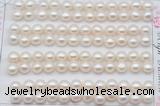FWP457 half-drilled 6.5-7mm bread freshwater pearl beads
