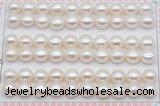 FWP461 half-drilled 8.5-9mm bread freshwater pearl beads