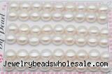 FWP464 half-drilled 10-10.5mm bread freshwater pearl beads