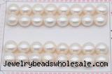 FWP465 half-drilled 10.5-11mm bread freshwater pearl beads