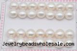 FWP467 half-drilled 11.5-12mm bread freshwater pearl beads