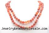 GMN8015 18 - 36 inches 8mm, 10mm fire agate 54, 108 beads mala necklaces