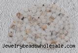 GMN903 Hand-knotted 8mm, 10mm matte montana agate 108 beads mala necklaces