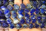 HGBS131 15 inches 12mm faceted heart Lapis lazuli beads wholesale