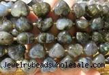 HGBS142 15 inches 15mm heart Labradorite beads wholesale