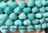 HGBS144 15 inches 15mm heart Amazonite beads wholesale