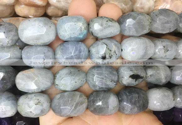 LBBS06 15 inches 12*16mm - 13*18mm faceted nuggets labradorite beads