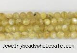 LPBS14 15 inches 10mm round yellow Lepidolite beads wholesale