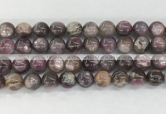LPBS20 15 inches 12mm round natural purple Lepidolite beads wholesale