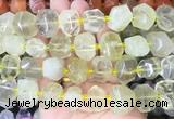 LQBS01 15 inches 12*16mm - 13*18mm faceted nuggets lemon quartz beads