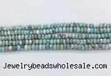 LRBS09 15 inches 5*8mm rondelle larimar gemstone beads wholesale
