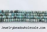 LRBS10 15 inches 6*10mm rondelle larimar gemstone beads wholesale