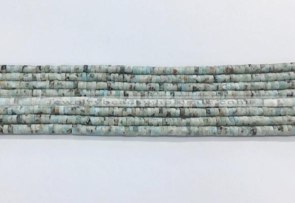 LRBS15 15 inches 2*4mm heishi larimar gemstone beads wholesale