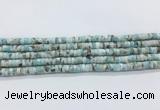 LRBS17 15 inches 3*6mm heishi larimar gemstone beads wholesale