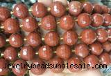 LSBS09 15 inches 16mm faceted round red jasper beads wholesale