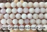 LSBS1003 15 inches 16mm round morganite gemstone beads wholesale