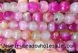 LSBS135 15 inches 16mm faceted round agate gemstone beads wholesale
