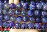 LSBS148 15 inches 18mm faceted round agate gemstone beads wholesale