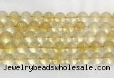 LSBS159 15 inches 16mm round crackle citrine gemstone beads wholesale