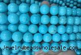 LSBS188 15 inches 16mm round blue howlite turquoise beads wholesale