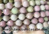 LSBS20 15 inches 16mm faceted round pink wooden jasper beads wholesale