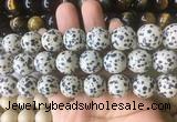 LSBS204 15 inches 16mm round dalmatian gemstone beads wholesale