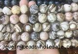 LSBS210 15 inches 16mm round australian zebra jasper gemstone beads wholesale