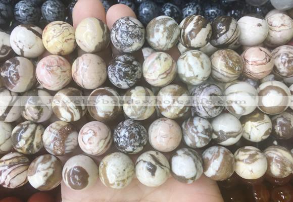 LSBS210 15 inches 16mm round australian zebra jasper gemstone beads wholesale