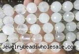 LSBS212 15 inches 16mm faceted round Angola crystal quartz beads wholesale