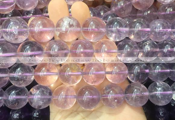 LSBS225 15 inches 18mm round Light amethyst gemstone beads wholesale