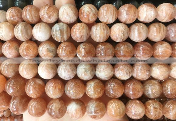 LSBS234 15 inches 14mm round golden sunstone gemstone beads wholesale