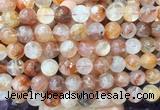 LSBS239 15 inches 14mm round red gum flower crystal beads wholesale