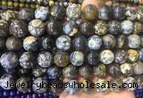LSBS242 15 inches 14mm round ocean agate gemstone beads wholesale