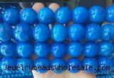 LSBS258 15 inches 20mm round blue agate gemstone beads wholesale