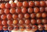 LSBS263 15 inches 16mm round red agate gemstone beads wholesale