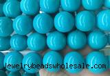 LSBS271 15 inches 25mm round blue howlite turquoise gemstone beads wholesale