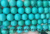 LSBS275 15 inches 18mm round green howlite turquoise gemstone beads wholesale