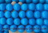 LSBS284 15 inches 20mm round dark blue howlite turquoise gemstone beads wholesale