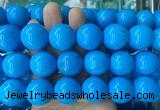 LSBS285 15 inches 22mm round dark blue howlite turquoise gemstone beads wholesale
