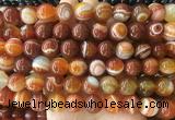 LSBS300 15 inches 14mm round banded agate gemstone beads wholesale