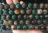 LSBS305 15 inches 16mm round banded agate gemstone beads wholesale