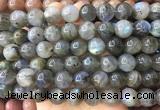 LSBS308 15 inches 15mm round labradorite gemstone beads wholesale