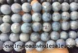 LSBS321 15 inches 18mm faceted round blue angel skin gemstone beads wholesale